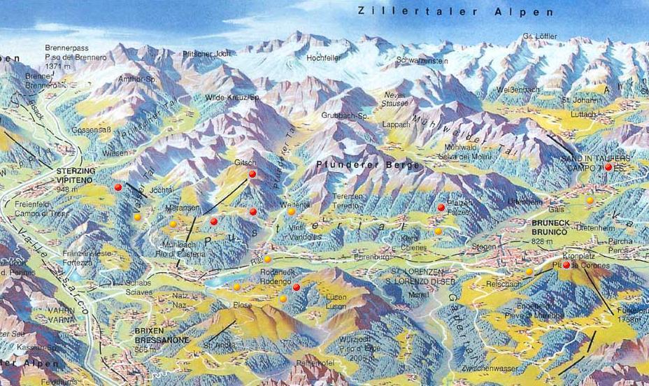 Startplätze: Die Startplätze Jochtal, Gitsch (außerhalb der Ski-Saison